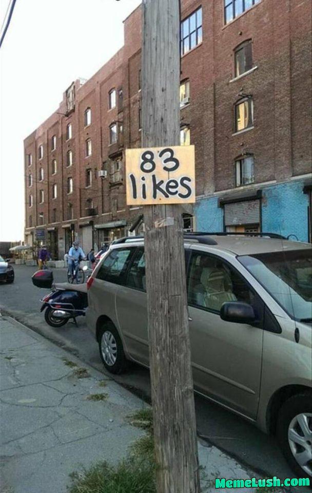 Your post got 83 likes