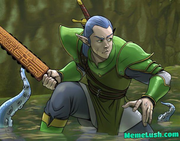 Played my first session of D&D ever. Drawing of my character right before rolling my first initiative.