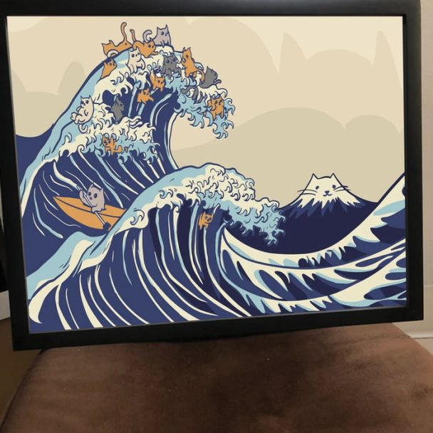 The Great Wave Of Kitten.