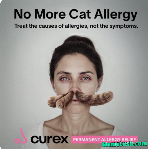 This weird cat allergy medicine ad
