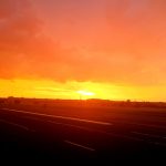 No propaganda, just a beautiful sunset in Berlin, Germany