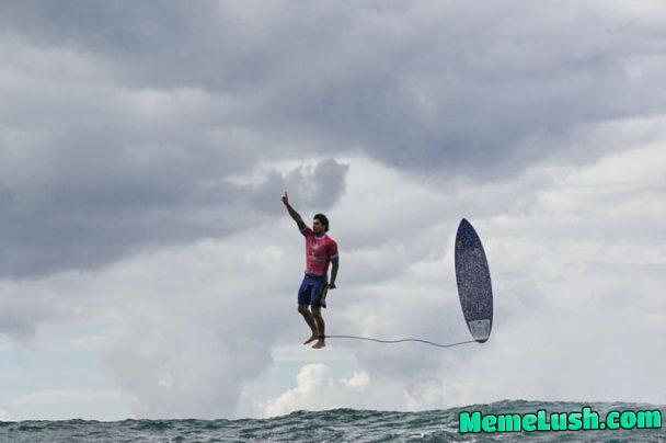 This moment from Olympic Men’s Surfing This moment from Olympic Men’s Surfing
