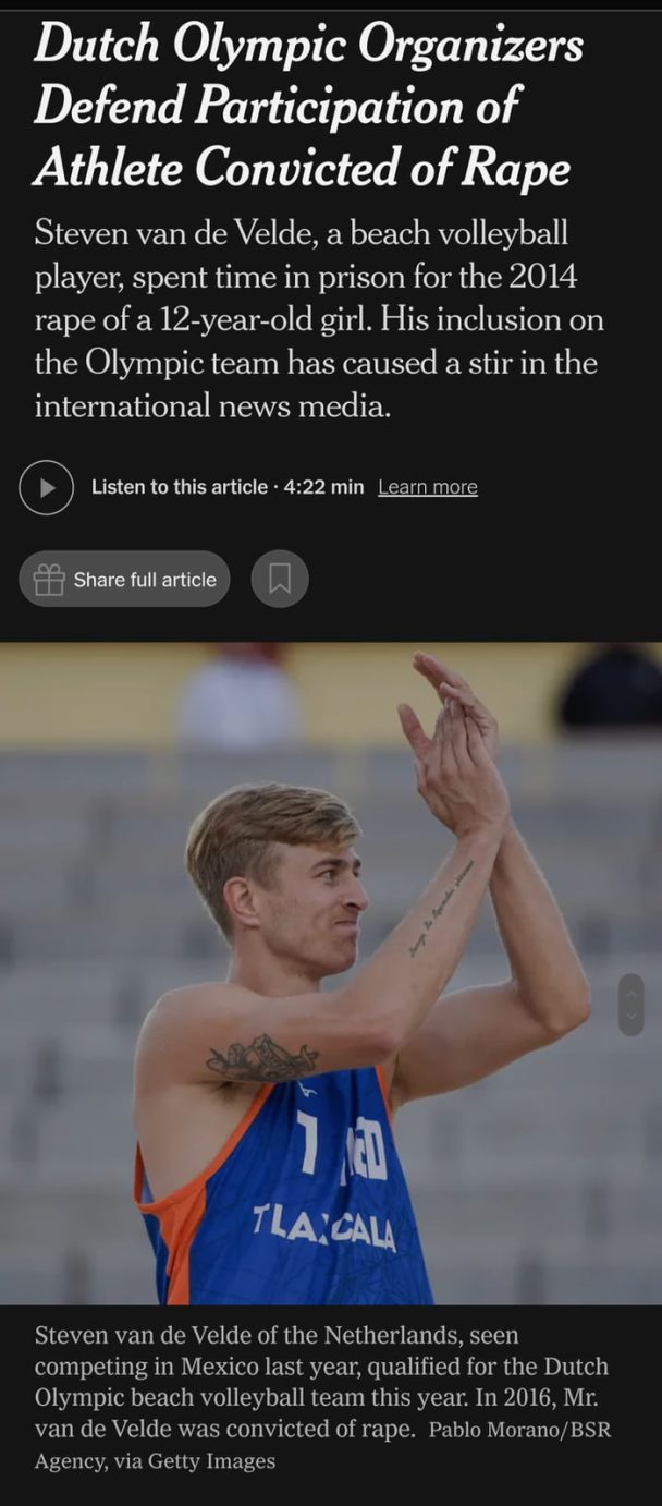 Why would your nation to be represented by a Rapist ?!