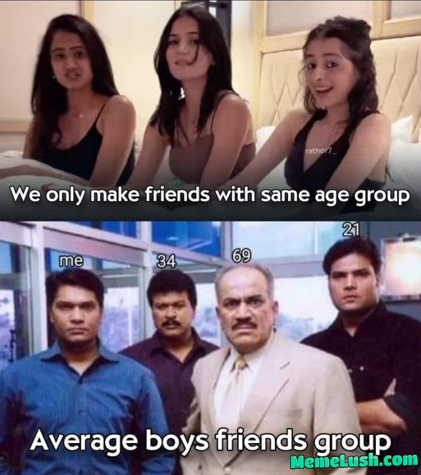 Avg boy friends group