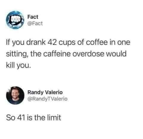 The limit has been set guys