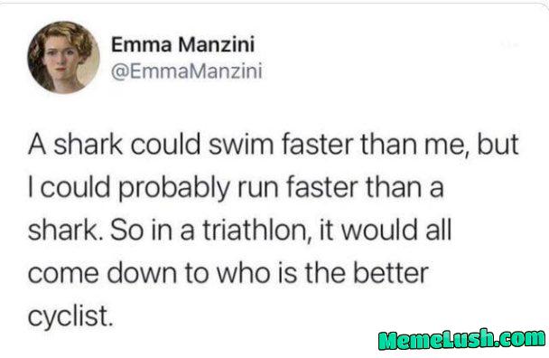 Cycling will be the decider😂😂😂