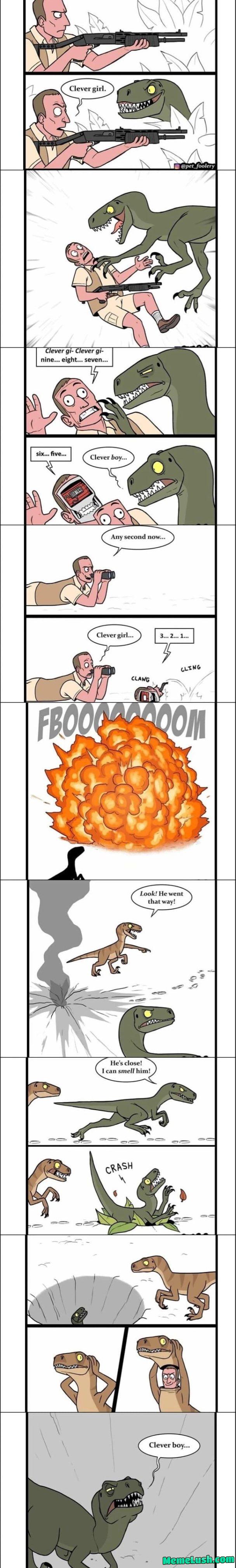 Clever boy, you win!