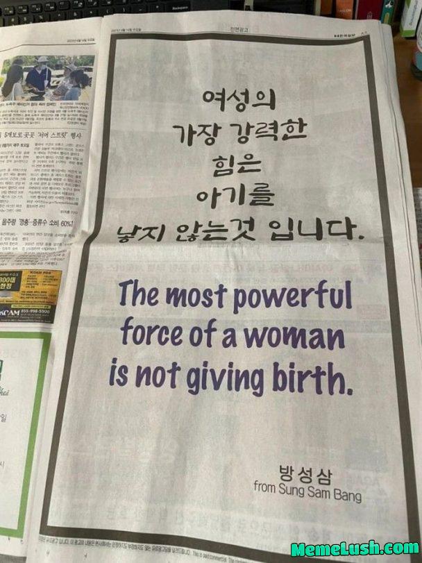 Why South Korea women are the most powerful women on earth.