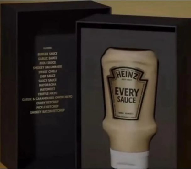 I have the sauce I have the sauce