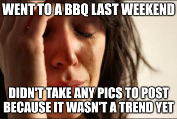 I don’t have a BBQ pic, but I do have a “vintage” meme