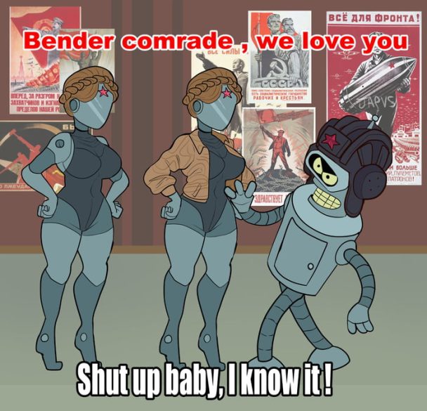 Bender comrade, we love you. (Atomic Heart)