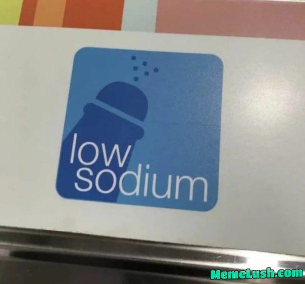 Great way to warn about Mr. Sodium Great way to warn about Mr. Sodium