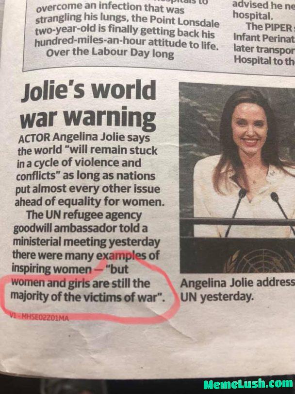 She lives in a different world