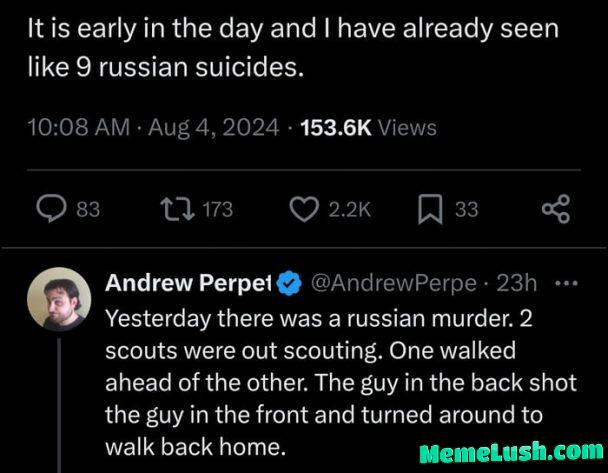 Russia really should stop this war. But we know it won’t until being forced to do so. Russia really should stop this war. But we know it won’t until being forced to do so.
