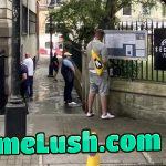 Englishmen in the streets of France…