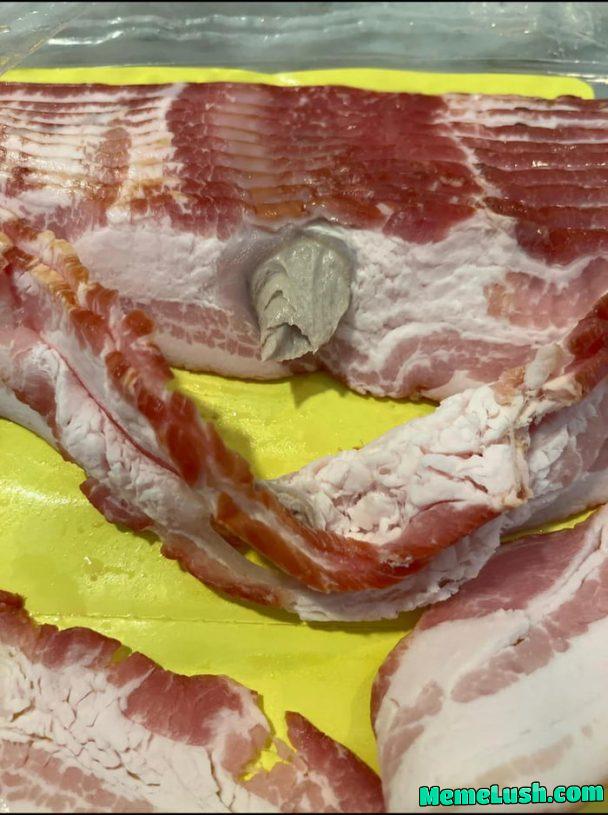 Abscess from a pack of bacon