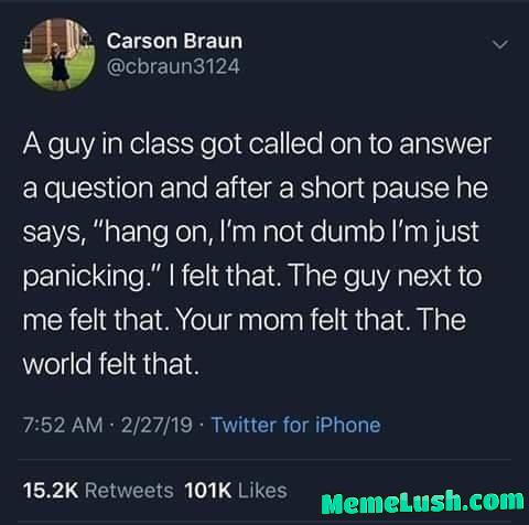 This should be aa genuine reson to not answer This should be aa genuine reson to not answer