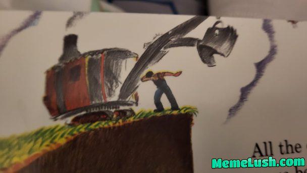 The year is 1939. An experienced steam shovel operator, one Michael Mulligan, invents the “dab” The year is 1939. An experienced steam shovel operator, one Michael Mulligan, invents the “dab”