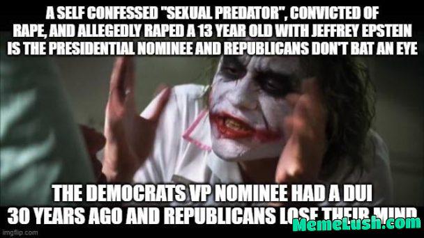 The Party of Family Values is a bunch of hypocrites… And this doesn’t even cover a tenth of Trumps Sh*t.