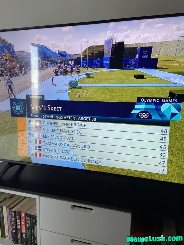 2 Americans in the final of Shooting *Pretends to be shocked* 2 Americans in the final of Shooting *Pretends to be shocked*