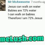 He has a point though