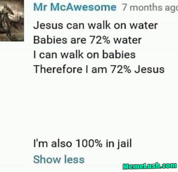 He has a point though