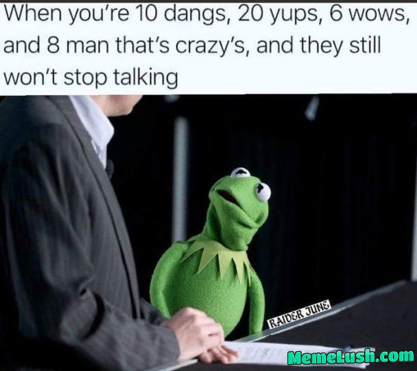 Running out of reactions, still stuck in conversation..