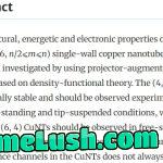 Research paper on copper nanotubes
