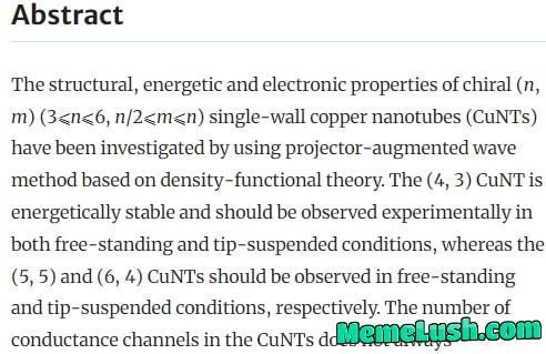 Research paper on copper nanotubes Research paper on copper nanotubes