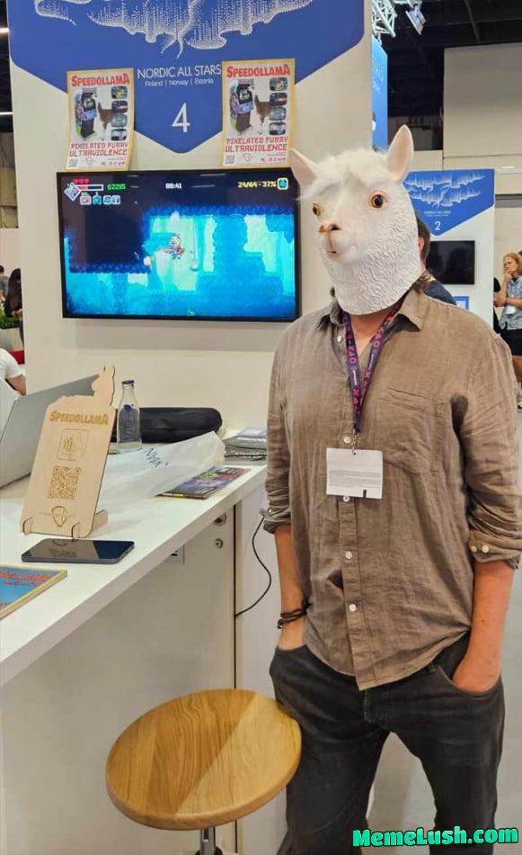 Fellow 9gagger here (field marshall with 4342 days!). And I made it to Gamescom for the second time, with my new game Speedollama. There’s hope for everyone! And if you are around, come meet me and bring your banana to scale my potato. (OP is not a gay lama) Fellow 9gagger here (field marshall with 4342 days!). And I made it to Gamescom for the second time, with my new game Speedollama. There’s hope for everyone! And if you are around, come meet me and bring your banana to scale my potato. (OP is not a gay lama)