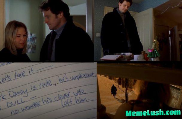 Found a live version of that Meme (I dont know what its called – where the guy leaves after seeing something in the girl’s room) – The scene is from Bridget Jones Diary 1:25:00