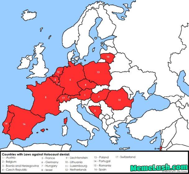 Denying random historical event would land you in jail in these countries Denying random historical event would land you in jail in these countries