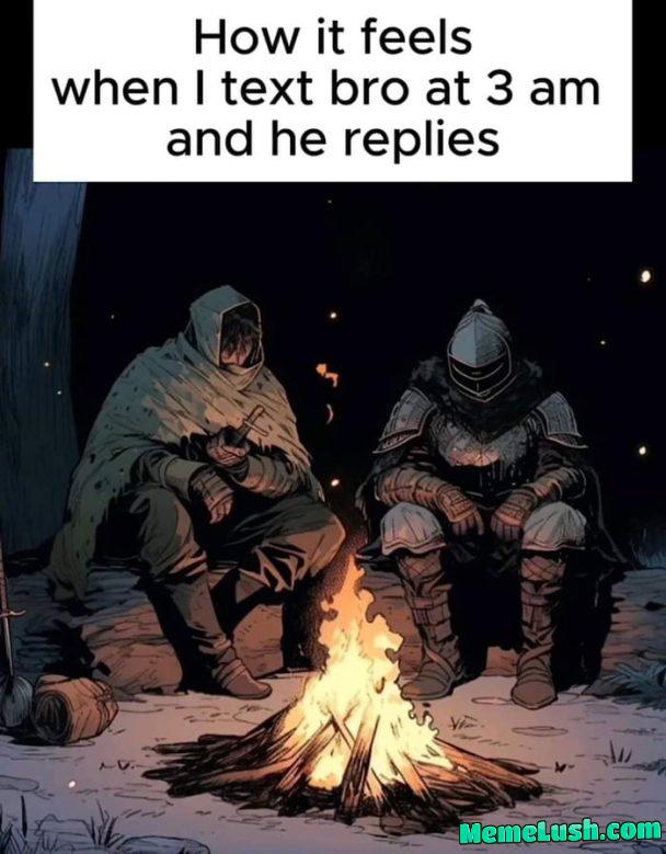 The comforting darkness.