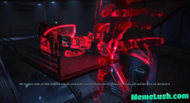 The Sovereign’s introduction in Mass Effect and this line delivery still me give the chills