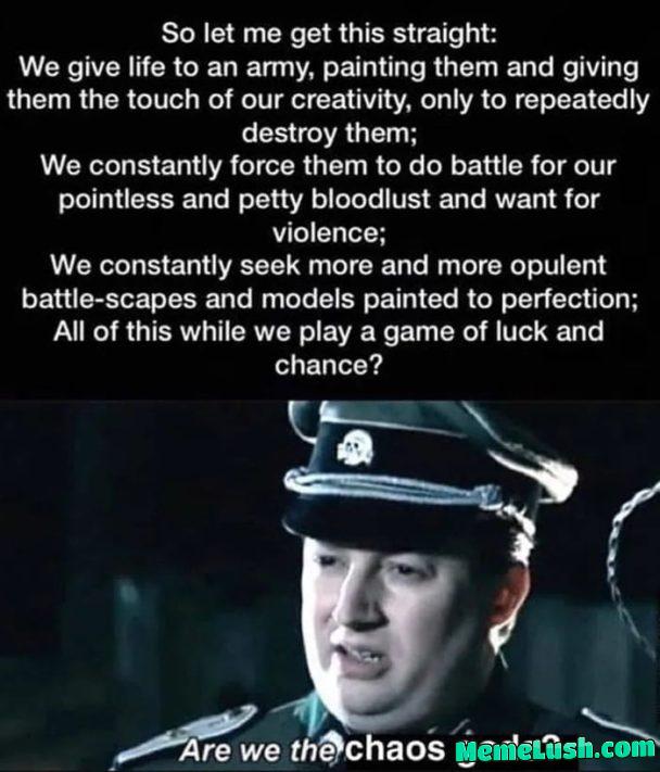 The Great Game must continue.