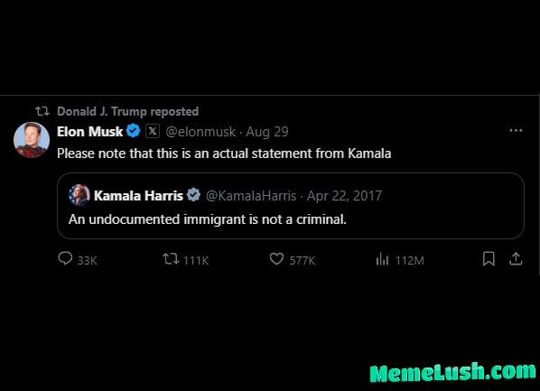 I “ignored” the invasion of the border for years and i even set record high numbers! But i’m a person of color and a woman so i must be elected!