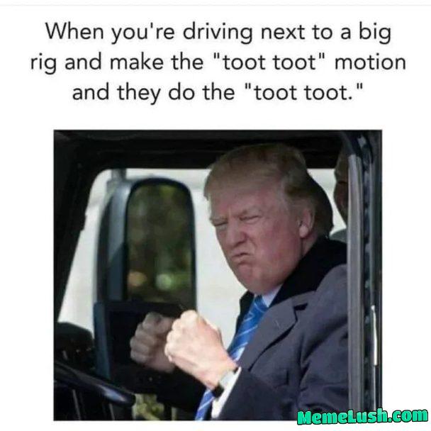 Orange toot toot Orange toot toot