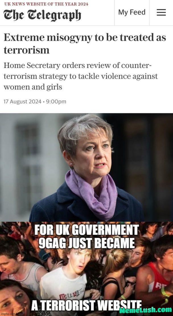 A lot of you hate radical feminism and woke ideology, you are on a terrorist watchlist now. A lot of you hate radical feminism and woke ideology, you are on a terrorist watchlist now.