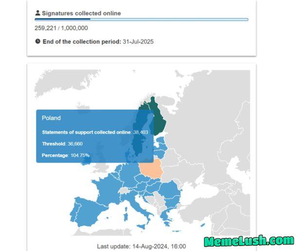 Poland has reached the required number of petition signatures #stopkillinggames LINK in comment Poland has reached the required number of petition signatures #stopkillinggames LINK in comment