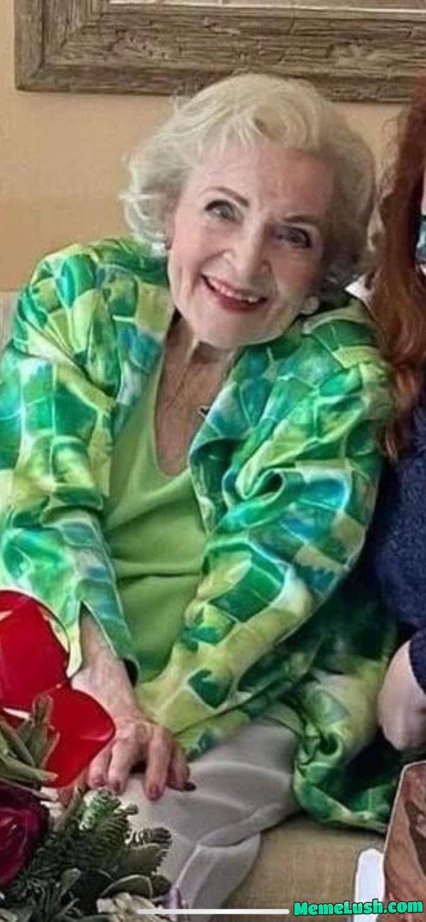 This last picture of Betty White This last picture of Betty White