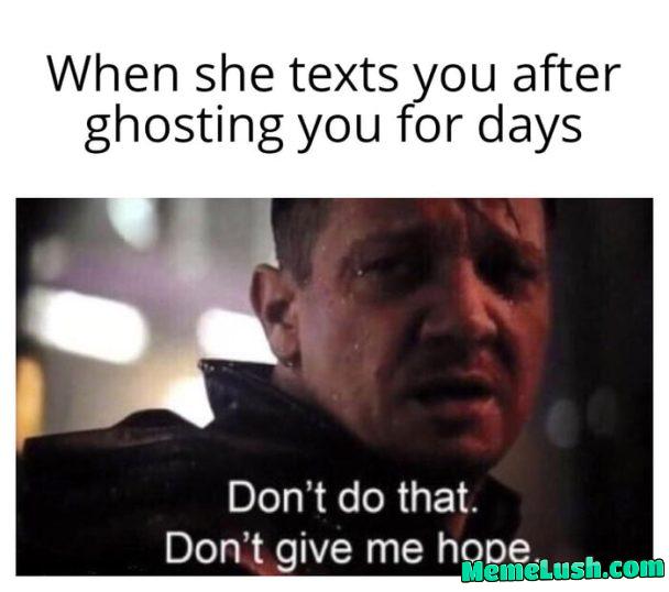 Don’t give me hope Don’t give me hope