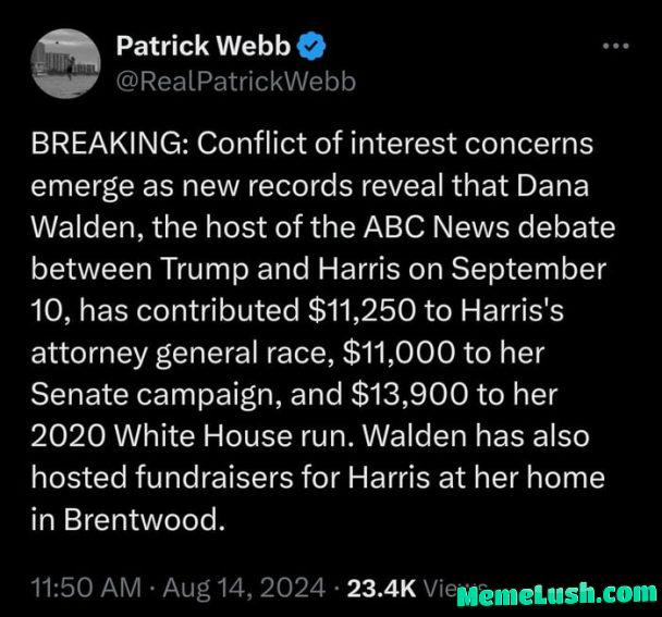 They are 100% leaking the debate questions to Cumala like they did to Hillary in 16, Trump is an idiot for accepting abc debate. They are 100% leaking the debate questions to Cumala like they did to Hillary in 16, Trump is an idiot for accepting abc debate.