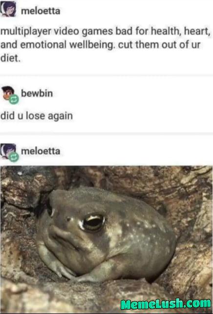 Out of toad.