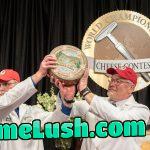 This wheel of Hornbacher was voted the number one cheese at the 2024 World Championship Cheese Contest in Madison Wisconsin