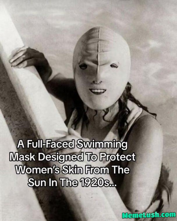 This maybe effective but scary swim mask