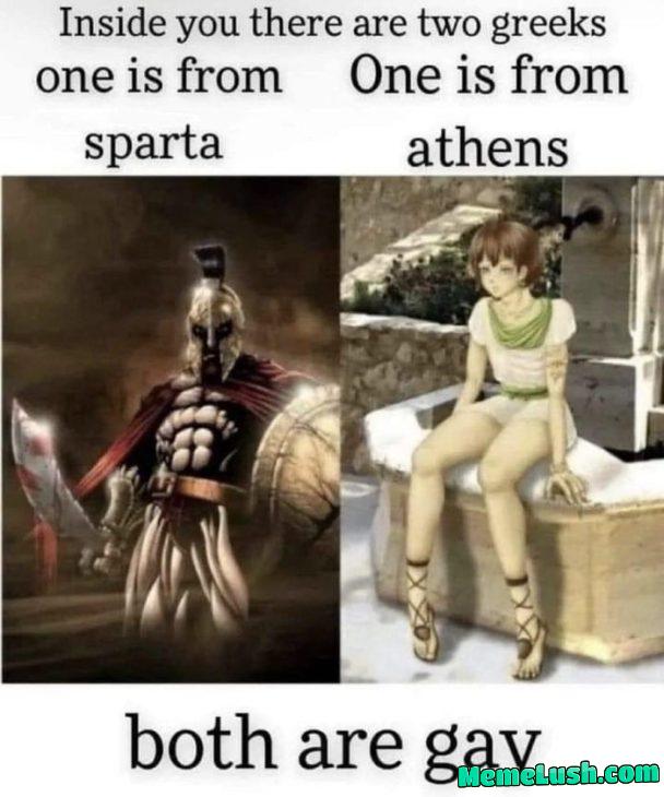 With all the Greece posts lately, I therefore pronounce you gay