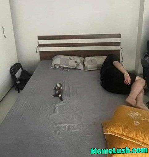 My side vs her side of the bed My side vs her side of the bed