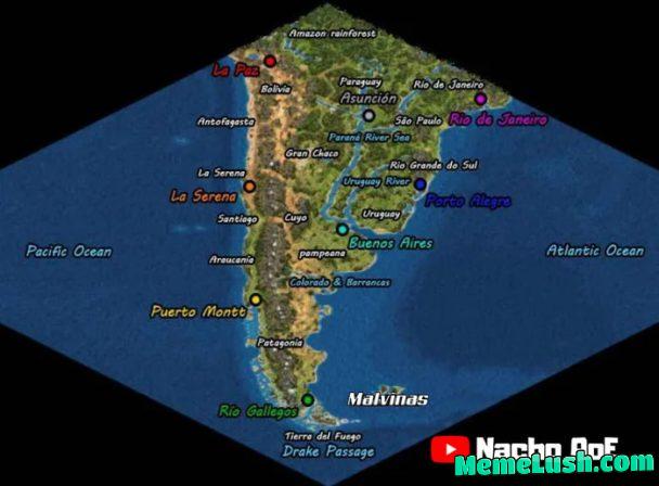 They made a HUGE South American map in Age of Empires 2 and it’s playable They made a HUGE South American map in Age of Empires 2 and it’s playable