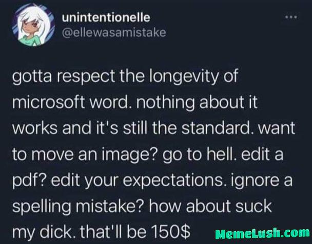 F**k you and goodnight. F**k you and goodnight.