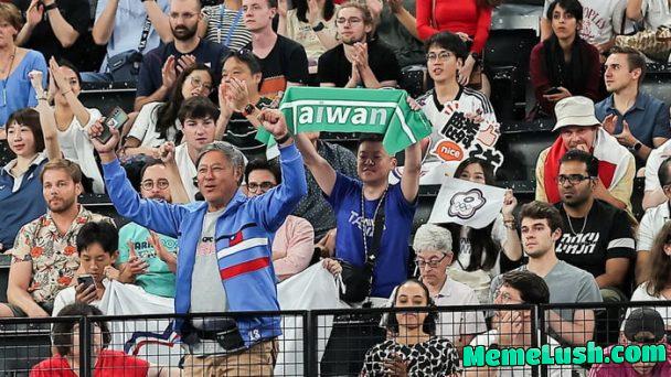 Olympic Organizers threw out a spectator for holding a Taiwan banner Olympic Organizers threw out a spectator for holding a Taiwan banner